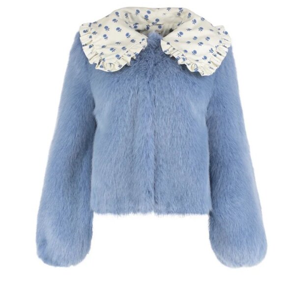Shrimps Lara Faux Fur Jacket. - Picture 9 of 9